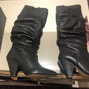 Brand new leather boots Saks Fifth with box